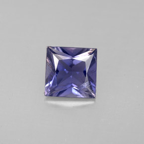 Iolita azul natural 0,78ct, quadrado, VS