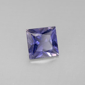 Iolita azul natural 0,78ct, quadrado, VS
