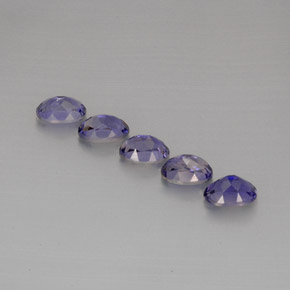 Pedras preciosas de iolita azul natural de  ct, corte oval, VS