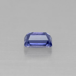 Iolita azul natural 0,58ct, corte esmeralda, VS-SI