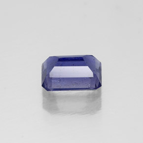 Iolita violeta natural 0,58ct, corte esmeralda, VS-SI