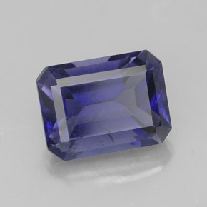 Iolita Violeta Azul Natural 1.60ct, Corte Esmeralda, VS
