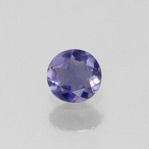 Iolita azul natural 0,18ct, corte redondo, VS-SI