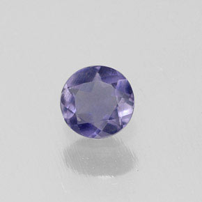 Iolita azul natural 0,18ct, corte redondo, VS-SI