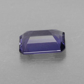 Iolita azul natural 1,14ct, corte esmeralda, VVS-VS