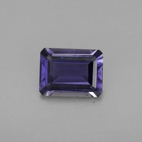 Iolita Violeta Azul Natural 1.06ct, Corte Esmeralda, VS