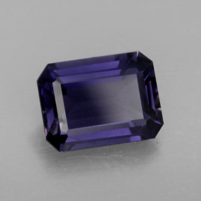 Iolita violeta natural 1,27ct, corte esmeralda, VVS-VS