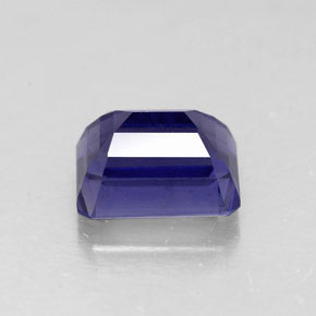 Iolita azul natural 1,93ct, corte esmeralda, VS