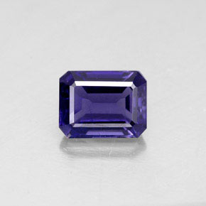 Iolita Violeta Azul Natural 1.62ct, Corte Esmeralda, VS