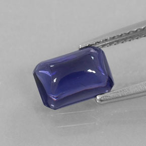 Iolita azul natural 1,29ct, transparente, transparente/translúcido