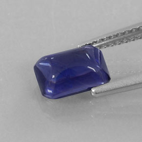 Iolita azul natural 1,28ct, transparente, transparente/translúcido