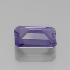 Iolita azul natural 0,91ct, corte esmeralda, VVS-VS