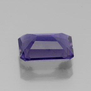 Iolita azul natural 1,06ct, corte esmeralda, VVS-VS