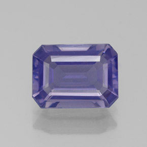 Iolita azul natural 1,14ct, corte esmeralda, VS