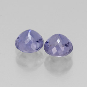 Pedras preciosas de iolita azul natural de  ct, corte redondo, VVS-VS