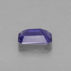 Iolita azul natural 0,40ct, corte esmeralda, VS
