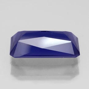 Iolita azul natural 4,13ct, corte esmeralda, VS