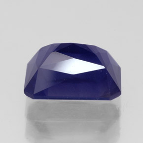 Iolita azul natural 3,08ct, corte esmeralda, VS-SI