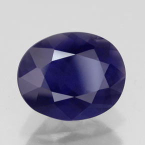 Iolita azul natural 2,83ct, corte oval, VS-SI