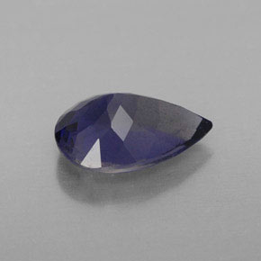 Iolita azul natural 1,51ct, formato de pêra, VS-SI
