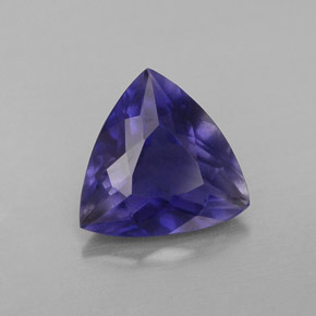 Iolita azul natural 1,48ct, trillion, VS-SI