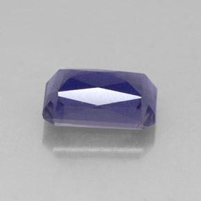 Iolita Violeta Azul Natural 1.39ct, Corte Esmeralda, VS