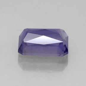 Iolita azul natural 1,72ct, corte esmeralda, VS-SI