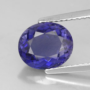 Iolita Violeta Azul Natural 1.91ct, Corte Oval, VS-SI