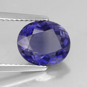 Iolita Violeta Azul Natural 1.91ct, Corte Oval, VS-SI