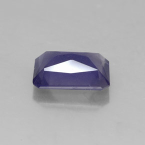Iolita azul natural 1,12ct, corte esmeralda, VS-SI