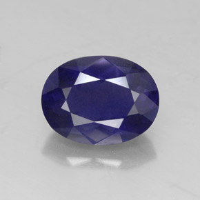 Iolita Violeta Azul Natural 1.54ct, Corte Oval, VS