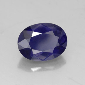 Iolita Violeta Azul Natural 1.54ct, Corte Oval, VS