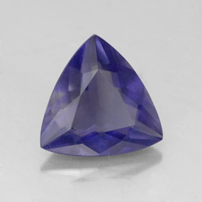Iolita azul natural 1,64ct, trillion, VS-SI