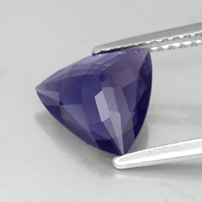 Iolita azul natural 1,64ct, trillion, VS-SI