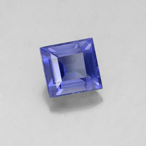 Iolita azul natural 0,93ct, quadrado, VS