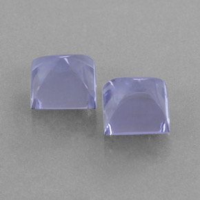 Pedras preciosas de iolita azul natural de  ct, quadrado, transparente