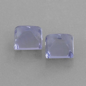 Pedras preciosas de iolita azul natural de  ct, quadrado, transparente