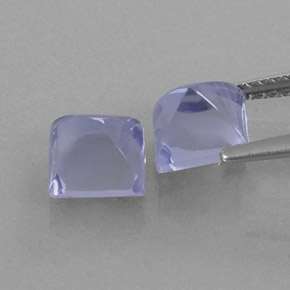 Pedras preciosas de iolita azul natural de  ct, quadrado, transparente