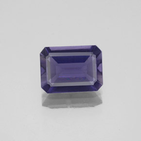 Iolita azul natural 1,06ct, corte esmeralda, VS-SI