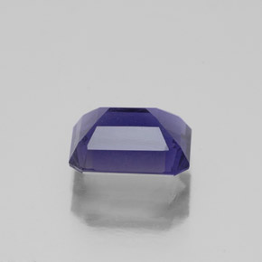 Iolita azul natural 1,36ct, corte esmeralda, SI