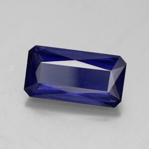 Iolita azul natural 2,94ct, corte esmeralda, VS-SI