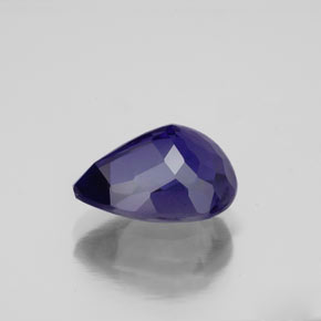 Iolita azul natural 2,32ct, formato de pêra, VS-SI