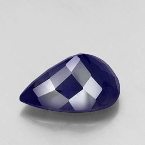 Iolita azul natural 8,98ct, formato de pêra, VS-SI