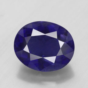 Iolita Violeta Azul Natural 5.21ct, Corte Oval, VS