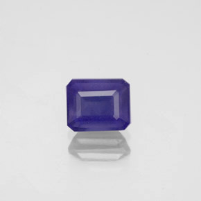 Iolita azul natural 0,80ct, corte esmeralda, VS