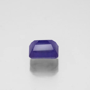 Iolita azul natural 0,80ct, corte esmeralda, VS