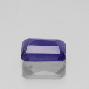 Iolita azul natural 1,33ct, corte esmeralda, VS-SI