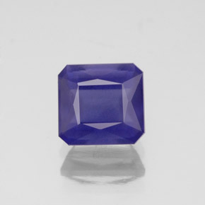 Iolita azul natural 1,18ct, corte esmeralda, VS