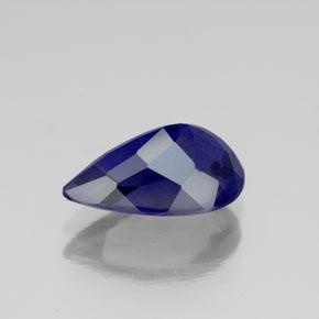 Iolita azul natural 1,78ct, formato de pêra, VS-SI