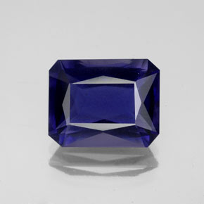Iolita Violeta Azul Natural 4.04ct, Corte Esmeralda, VS